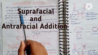 Cycloaddition Reaction  Suprafacial and antrafacial addition [upl. by Elo]