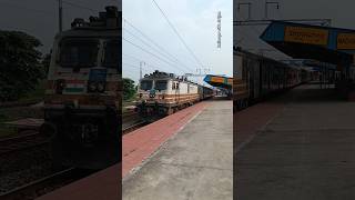 12369 up HWH  DDN Kumbh SF Express with HWH WAP5 💥  trending shorts indianrailways viral [upl. by Wolram]