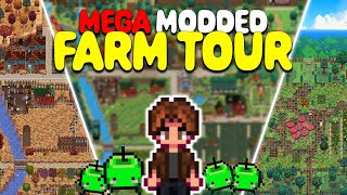 Mega Modded Farm Tour  Stardew Valley [upl. by Aruabea]