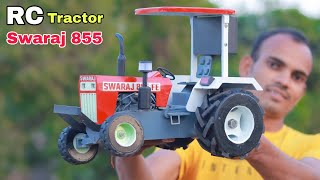 घर पर बनाओ RC Swaraj 855 Tractor  How To Make Rc Tractor At Home [upl. by Eta757]