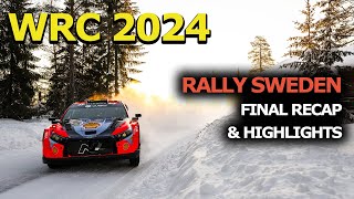 WRC 2024 Rally Sweden recap amp highlights [upl. by Uht]