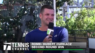 Hubert Hurkacz Defeats Rafael Nadal in Rome  2024 Rome Second Round [upl. by Noedig]