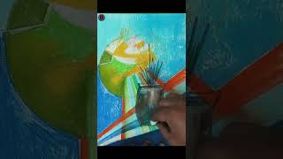 Flower Vase Painting With Pastel Color Part5pastelcolorartflowervasedrawingpainting art [upl. by Lissner]