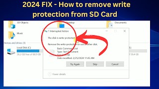 ✅ 2024 FIX  How to remove write protection from SD Card 100 Working 2 Steps On Windows 101187 [upl. by Ortrud]