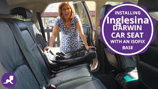 How to Install an Inglesina Darwin Car Seat with an Isofix Base [upl. by Noevart]