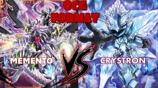 YuGiOh OCG FORMAT 12112024 CRYSTRON VS MEMENTO 2024 [upl. by Hennessy310]