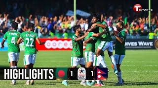 Highlights  Bangladesh vs Nepal  Saff Championship  2021 [upl. by Lilybelle]