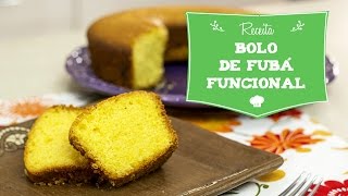 Como Fazer Bolo de Fubá Vegano [upl. by Rocca]