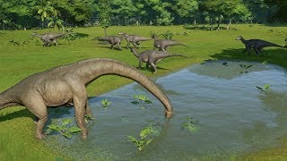 Release The Iguanodon And Dreadnoughtus New Herbivores  Jurassic World Evolution [upl. by Diley748]