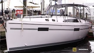 2017 Catalina 425 Sailing Yacht  Deck and Interior Walkaround  2016 Annapolis Sailboat Show [upl. by Idur639]