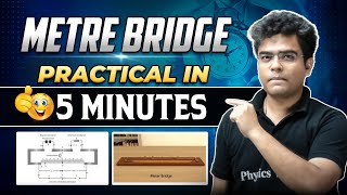 Metre Bridge  Physics Experiment  Practical in 5 minutes  Class 12WBCHSE [upl. by Ynnoj645]