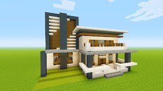 Minecraft Tutorial How To Make A Modern House 4 [upl. by Eleanor703]