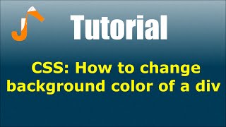 CSS How to change background color of a div [upl. by Eugnimod]