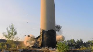 Concord Food Chimney – Controlled Demolition Inc [upl. by Sahcnip65]