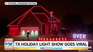 DJ Frankie Toong Puts On Viral Christmas Light Shows In Houston [upl. by Eugirne]