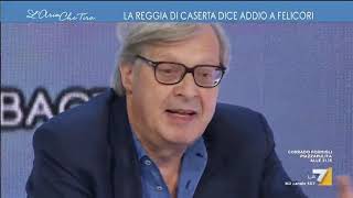 Sgarbi difende Felicori Montanari marmotta inutile Dovrebbe andare a casa a pedate in co [upl. by Aneda]