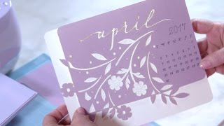 HSN  Good Crafts Fast Anna Griffin Cricut Calendar [upl. by Elleined]