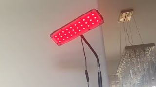 Red Light Therapy Lamp Infrared Light Therapy with Stand Review Can use anytime amp anywhere [upl. by Hsur]