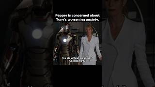 Pepper is concerned about Tony’s worsening anxiety  Iron Man 3 [upl. by Ursi]