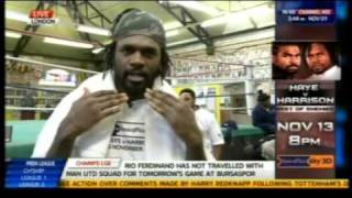 Audley Harrison David Haye Im Gonna Take Your Belt [upl. by Edivad]