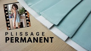 Comment plisser un tissu de façon permanente [upl. by Novled]