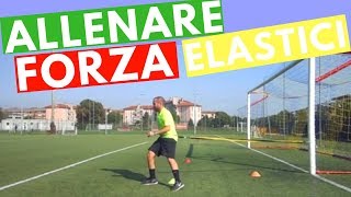 Lallenamento della Forza nel Calcio  Esercizi con resistenza elastica Stroops [upl. by Thar]