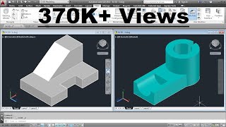 AutoCAD 3D Basics Training Exercises  1 of 3 [upl. by Cohe]