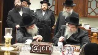 R Nosson Gestetner ztsquotl visiting Belzer Rebbe Shlita [upl. by Enneira553]