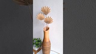 waste paper craft bestoutofwaste diy decor dryleaves craft viral trending shorts [upl. by Htrowslle]