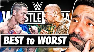 Ranking WrestleMania Main Events From WORST TO BEST Last 20 Years [upl. by Cud]