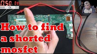 How to find a shorted mosfet  safe amp fast no thermal camera or multimeter [upl. by Asina191]