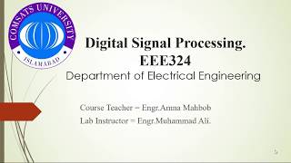 EEE324DSP LAB 7 Changing the Sampling rate of signals using discrimination and interpolation [upl. by Ande]