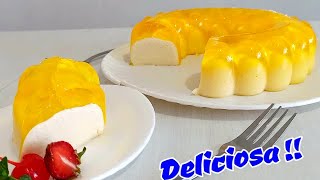 Gelatina De QUESO Philadelphia con Piña Super Deliciosa y Fácil  FLOTATINA postre frio sin horno [upl. by Lynus]