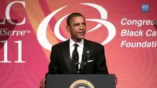 Obamas quotgdroppingquot CBC speech Sep 2011 [upl. by Nnyleuqcaj]