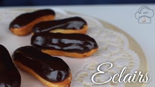 Eclairs  Pastelitos de Crema con Chocolate  Receta que funciona [upl. by Codie]