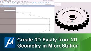 Create 3D Geometry Easily from 2D in MicroStation [upl. by Tiersten]