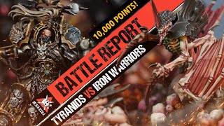 Tyranids vs Chaos Space Marines 10000 POINTS  Warhammer 40k Battle Report [upl. by Naletak]