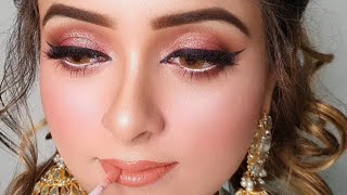 Makeup Tutorial For Beginners  EXTRA GLAM Makeup Look [upl. by Marshal]