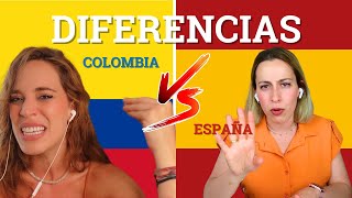 12 DIFERENCIAS culturales entre ESPAÑA y COLOMBIA con espanolconmaria [upl. by Ennirroc]