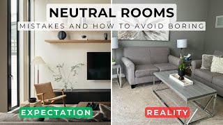 How To Decorate A Stunning Neutral Room amp Why Neutral Is Not Always Timeless [upl. by Aihcsrop]