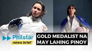 Gold medalist sa US fencing team may lahing Pilipino [upl. by Tindall]