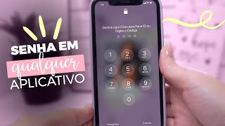 COMO COLOCAR SENHA EM QUALQUER APP NO IPHONE [upl. by Emanuel431]