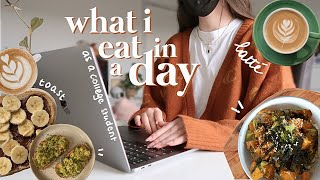 What I Eat In A Day As A College Student  easy and quick recipes [upl. by Alderson]