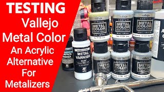 Testing Vallejo Metal Color  The Acrylic Alternative To Solvent Based Metalizer Paints Like Alclad [upl. by Sheri391]