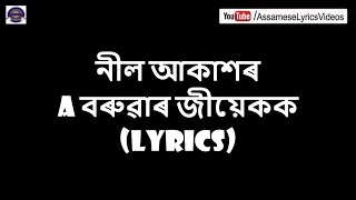 A বৰুৱাৰ জীয়েকক দেখিলে  LYRICAL VIDEO  NEEL AKASH  BIHUWAN [upl. by Githens]