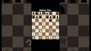 Halosar Trap in Chess chess chesstactics chesstricks shorts [upl. by Gutow]