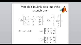 Modélisation Simulink du Moteur asynchrone  Resprésentation détat [upl. by Rehpotsirc]