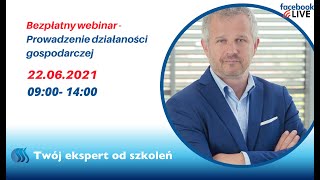 BEZPŁATNY WEBINAR  Prowadzenie Działalności Gospodarczej [upl. by Mosi193]