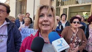 Annamaria Tripodi responsabile del centro sociale di Sbarre durante la protesta degli anziani [upl. by Caswell]