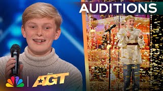 Reid Wilson Receives The GOLDEN BUZZER For quotYou Dont Own Mequot  Auditions  AGT 2024 [upl. by Checani283]